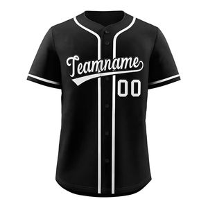 Uniformes de béisbol personalizados, ropa deportiva de secado rápido de malla, camisetas a rayas sublimadas, logotipo cosido personalizado, camiseta de béisbol para hombres - Product Image 3