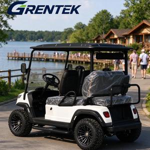 Carrito de Golf Elevado de 4 Plazas con Color Personalizado, Carrito de Golf Eléctrico de Litio Todoterreno con Suspensión Independiente y Pantalla Grande con Audio - Product Image 1