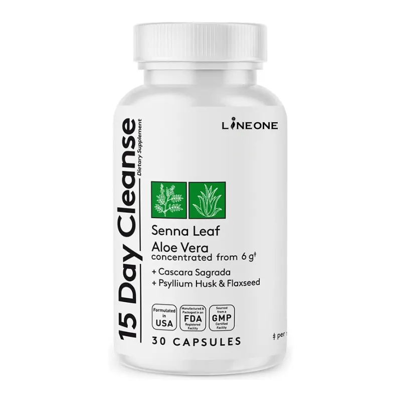 Private Label 15 Days Super Herbal Colon Cleanse Support Detox Slimming Relieves Bloating Eliminates Toxins Slimming Capsules