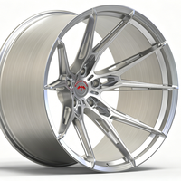 Jante en alliage forgée concave profonde personnalisée SL 22X12 24X14 pouces 5x150 6X139.7 8X170 monobloc argent brossé pour GMC Sierra 2500