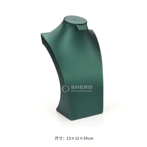 Busto de maniquí de MDF premium con cubierta de PU para exhibición de collares, para joyerías y marcas, pedido al por mayor, tamaño personalizado - Product Image 5