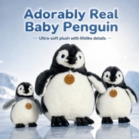 Peluche pingouin tendance, mignonne et adorable, jouet en peluche doux, poupée en peluche, cadeau d'anniversaire pour enfants, décoration d'intérieur, en stock, vente en gros