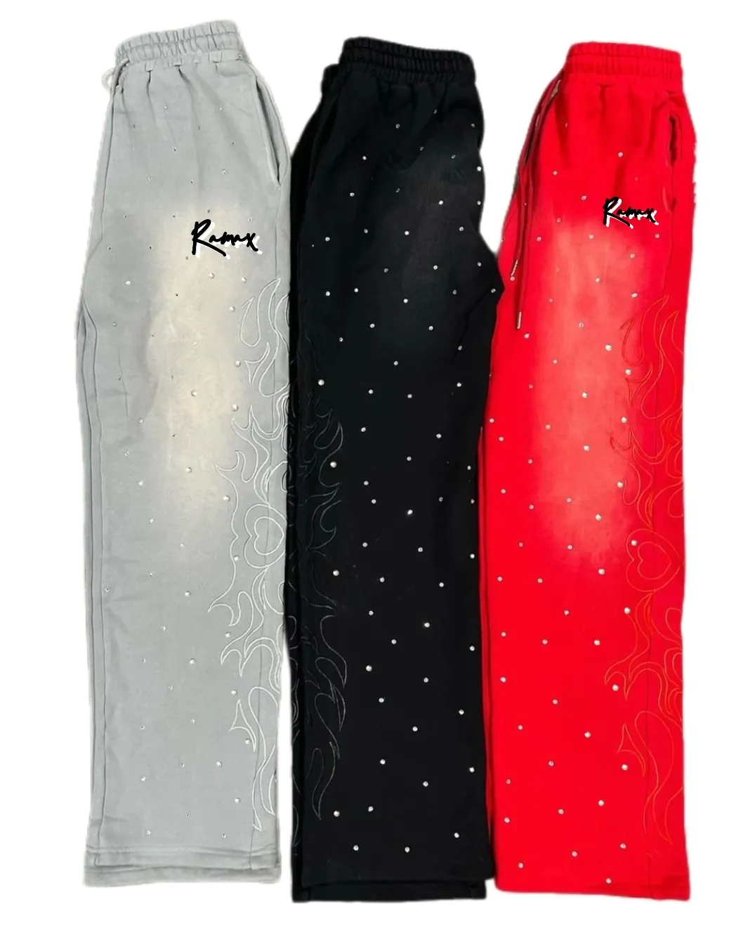 Pantalon de survêtement unisexe en tissu éponge 100% coton avec logo personnalisé pour lavage à l'acide jogging décontracté vintage