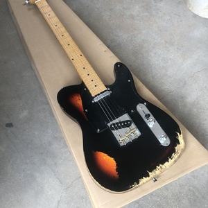 Chitarra Elettrica TL di Alta Qualità in Stile Vintage Invecchiato, Basso da 39 Pollici, Finitura Classica con Lacca Nitro Invecchiata - Product Image 4