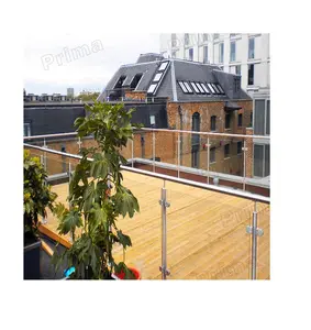 Balustrade en acier inoxydable, décoration de la maison, balustrade de balcon, balustrade de pont en verre, balustrades Post/aluminium