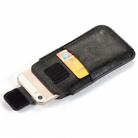 Porte-téléphone universel en cuir PU souple, étui de transport pour téléphone portable, fente pour cartes, sacoche pour téléphone portable pour iPhone 14 Pro