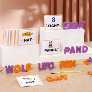 Juego de Rompecabezas de Letras del Alfabeto ABC para Jardín de Infancia, Aprendizaje de Animales, Tarjetas de Memoria con el Alfabeto - Product Image 3