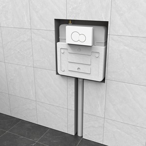 Inodoro Moderno de Plástico Personalizado con Tanque de Agua Oculto, Ultrafino, de Montaje en Suelo, Invisible, para Baño de Prisión, con Función de Fácil Limpieza - Product Image 1