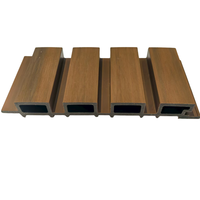 Panneau de revêtement du grand mur PVC imperméable composite bois plastique WPC extérieur persiennes décoratives panneau de façade pour hôtels