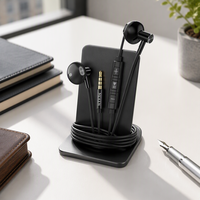 Écouteurs filaires en métal MEKEN ME300, casque intra-auriculaire 3,5 mm, basses puissantes, stéréo, avec micro et contrôle du volume pour téléphone et PC