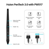 Tablette graphique numérique Huion Kamvas 22 Plus avec écran tactile, 21,5 pouces, tablette graphique numérique professionnelle pour l'animation