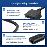Adaptateur de câble de charge filaire USB-C (femelle) pour PS Vita 1000 - Matériau PVC - Uniquement pour la charge