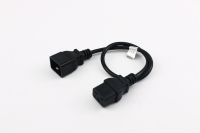 Connecteur IEC C19 vers C20 à 3 prises et 3 broches pour courant industriel élevé