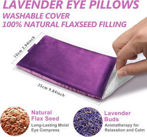Personalizado suave orgánico ojo almohada máscara caliente frío aromaterapia meditación ponderado mancha lavanda semilla sueño Yoga ojo almohada - Product Image 3