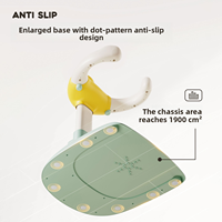 Siège de bain pour bébé anti-retournement en PP, support de douche antidérapant pour tout-petits avec cadre de sécurité triangulaire pour les enfants de 6 à 48 mois