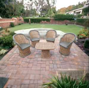 ชุดโซฟาหวาย4ตัวพร้อมโต๊ะชุดโซฟาโรงแรมเฟอร์นิเจอร์ห้องรับแขกสไตล์โมเดิร์นหรูหราทันสมัย - Product Image 4