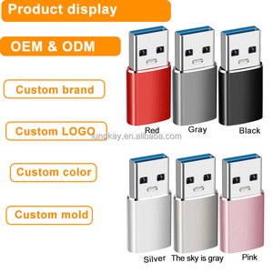 Adaptateur USB 3.0 mâle vers USB C femelle OTG Plug and Play, transfert <span class=keywords><strong>de</strong></span> données 5 Gbps, <span class=keywords><strong>convertisseur</strong></span> Type C pour chargeur d'ordinateur portable, connexion stable - Product Image 2