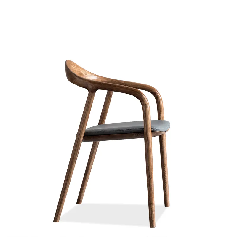 TPZ084 Современная Северная мебель для столовой Бафф охлаждающий обеденный стул из массива дерева с синей кожей