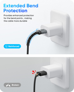 SUNGUY USB <b>C</b> Cable 18W Fast <b>Charging</b> Cable USB Data Cable for Mobile Phone Power Bank and Car Use - Product Image 4