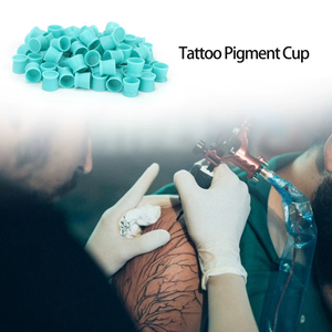 Disposable Silicone Tattoo Ink Cups Pigment <b>Holder</b> for Eyebrow Lip Eye Permanent <b>Makeup</b> - Product Image 3
