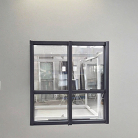 Fenêtre fixe moderne en aluminium NFRC à rupture de pont thermique, insonorisée, isolante thermiquement, double vitrage trempé, avec garantie de 5 ans