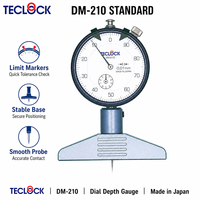 Jauge de profondeur à cadran Teclock DM-210, instrument de mesure de haute précision 0,01 mm, fabriqué au Japon, outil d'inspection industrielle