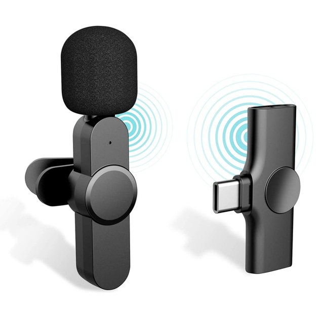 Noise Cancelling Handheld Wireless Lavalier youtube Recording Mic Microphone