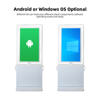 Pantalla Vertical de Doble Cara de 43 Pulgadas, con Soporte de Pie, Pantalla LCD Personalizada, Señalización Digital, Cartel Portátil, Pizarra Inteligente