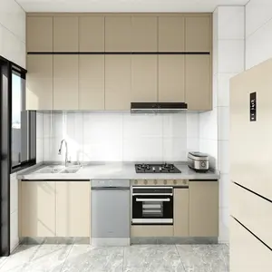Дизайн фанеры влагостойкая Современная раковина серый кухонный шкаф кухонный остров кухонные блоки