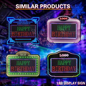 Câu lạc bộ đêm tùy chỉnh di chuyển glorifi <span class=keywords><strong>LED</strong></span> bảng tin đăng Bảng hiển thị chai dịch vụ Presenter - Product Image 6