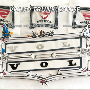 Autocollants de protection de carrosserie de voiture en ABS avec logo lettres pour coffre arrière, épaisseur 0,5 mil, pour Volvo XC60 XC90 S80 S40 XC40 S60 V40 V50 V60 C30 - Product Image 2