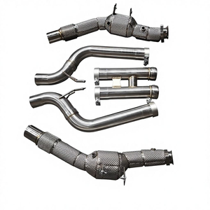 JTLD SS304 Downpipe d'échappement haute performance pour Mercedes Benz W222 S63 AMG 5.5T V8 Biturbo Tuned Racing Decat Downpipes - Product Image 2
