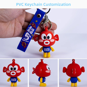 Sinh thái thân thiện OEM ODM vòng chìa khóa sản xuất làm cho Keyring logo cao su Keychain tùy chỉnh 3D mềm PVC Móc Chìa Khóa tùy chỉnh móc chìa khóa - Product Image 2