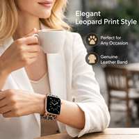 Nouveaux produits 2026 pour femmes : Bracelet de montre en cuir de luxe pour Apple Watch (38 mm, 42 mm), modèle Connect, vente chaude