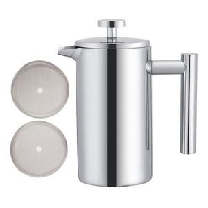 Cafetera Francesa Portátil de Acero Inoxidable de Doble Pared, Taza de Viaje para Café y Té - Product Image 6