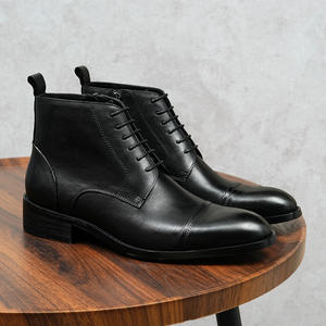 Chaussures plates décontractées et habillées DSYX pour hommes, en cuir véritable respirant, légères, antidérapantes, pour l'extérieur - Product Image 3