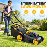 Tondeuse à gazon sans fil, alimentée par batterie au lithium, machine électrique pour couper l'herbe, pour jardin, cour, usage domestique