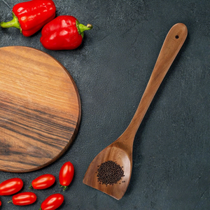 Wooden Spatula Cooking Turner Natural Wood Kitchen Utensil for <b>Non</b> <b>Stick</b> <b>Cookware</b> Stir Frying Sauteing Mixing Serving - Product Image 3