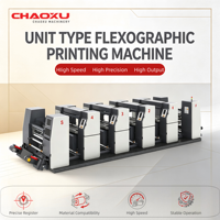 Machine d'impression flexographique multifonctionnelle à servomoteur complet pour gobelets en papier, sacs en plastique et films