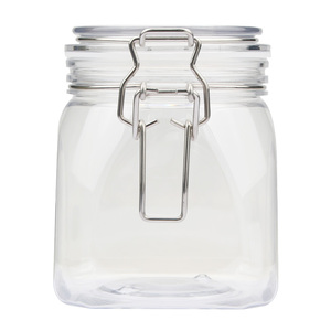 Contenedor de Almacenamiento Transparente de PET Ligero de 500 ml con Cierre de Alambre Metálico para Granos y Alimentos Secos - Product Image 4