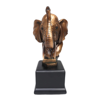 Shunxu Résine Éléphant Buste Tête Statue Trophée Prix