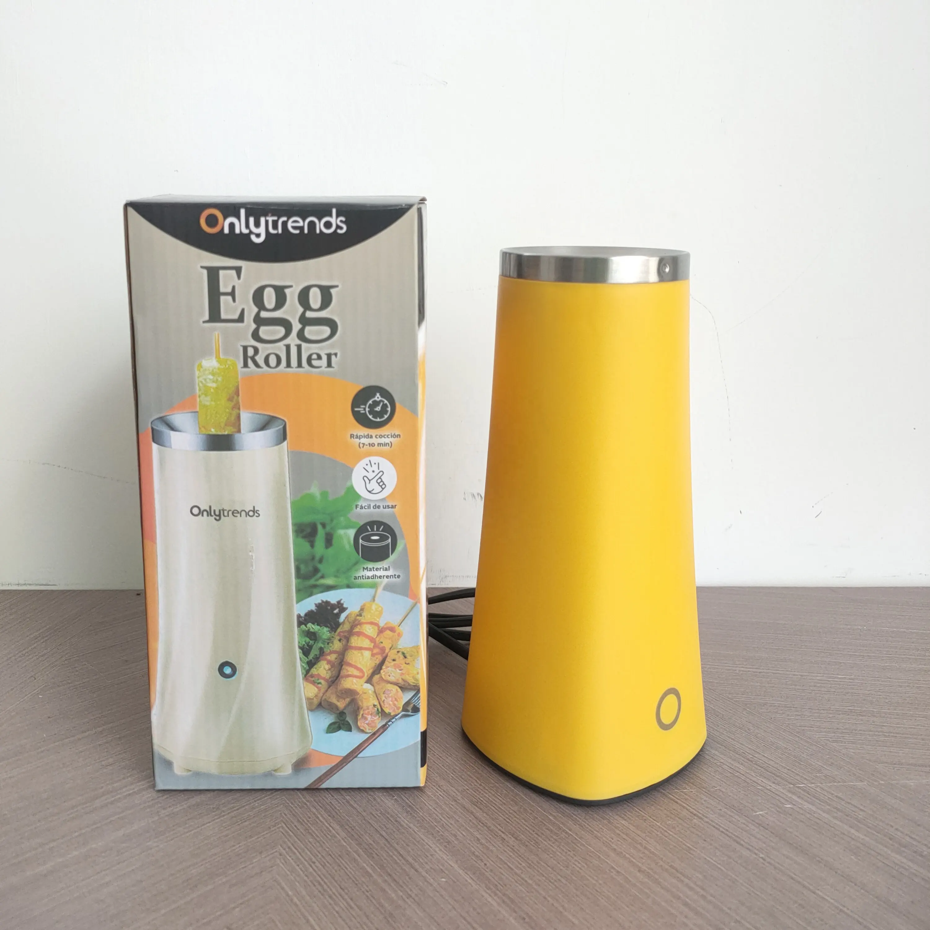 कस्टम लोगो इलेक्ट्रिक स्वचालित अंडे रोल कुकर हाथों मुक्त ओमेगा बनाने वाली अंडे सॉसेज निर्माता मशीन