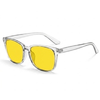 Lunettes de jeu anti-lumière bleue à motif carré de dessin animé, verres rouge orangé, monture PC pleine bordure pour visage en forme de losange, durables pour adultes