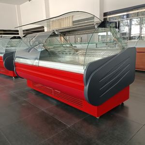 Conception d'économie d'énergie de réfrigérateur de porte rabattable de qualité du marché de quartier de Walmart pour le stockage de bols à salade de plateaux de pâte à pizza - Product Image 6