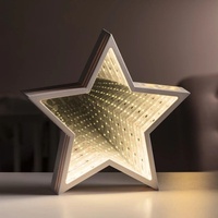 Miroir triangulaire infini moderne à LED avec changement de couleur, décoration murale avec design géométrique 3D en tunnel RGB