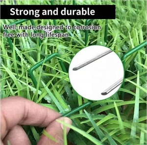 Piquets de jardin <span class=keywords><strong>en</strong></span> U, clous de fixation pour <span class=keywords><strong>gazon</strong></span>, goujons anti-rouille pour l'arrimage des mauvaises herbes - Product Image 6