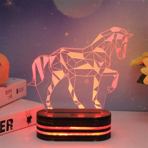 Newest 3D LED Kid Night Light Office <strong>Table</strong> Bedside Lamp Romantic Gift Children Home Bedroom Decoration - Product Image 2