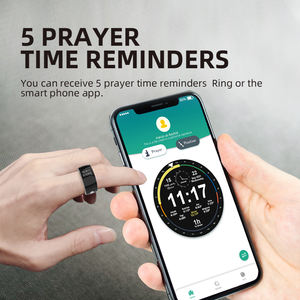 Itasbeeh compteur prière temps rappel Azan réveil <span class=keywords><strong>Zik</strong></span> anneau Portable comptage anneau affichage numérique anneau intelligent - Product Image 5