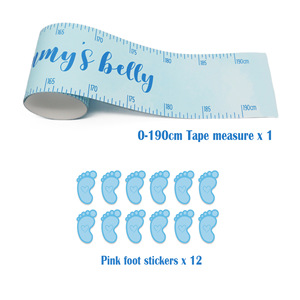 Ruban de mesure du ventre pour jeux de baby shower, révélation du sexe, mesure de la poitrine des bébés, fournitures de jeu pour futures mamans - Product Image 3