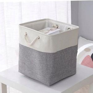 Ensemble de paniers de rangement pliables écologiques promotionnels en toile avec poignées, organisateur pliable, cube de rangement, cadeaux de bienvenue - Product Image 3